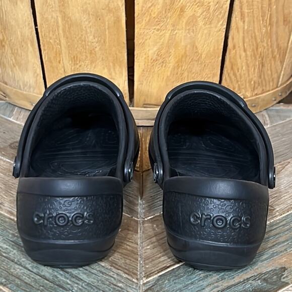 Crocs Mercy Black Slip Resistant Safety Work Mules Clogs Shoes Womens Size 6 - Picture 7 of 12